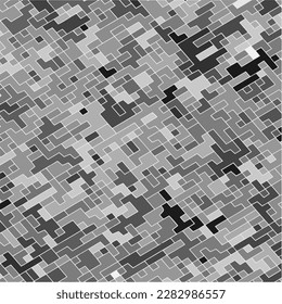 Kids Abstract Multicolor Geometric Pixelated Mosaic Pattern with Square Fragments, Puzzle Random Pixels, Repeatble Low Resolution Effect, 80s Retro Texture, Cube Fashion, Child Construction Background