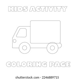 Vector de página de Coloración de actividad infantil