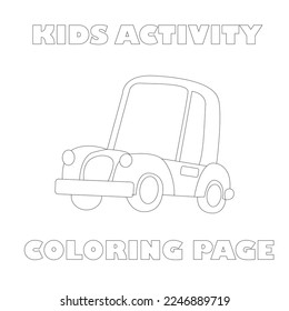 Kindertätigkeitsfarbseite, Vektorgrafik