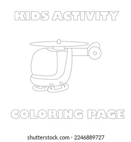 Kids Activity Coloring page vector