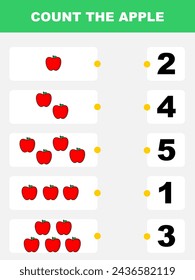 juegos para imprimir de actividades infantiles. cuenta la manzana. montessori juegos infantiles