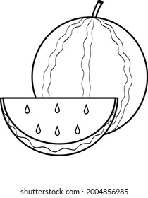 KIDS ACTIVITY WATERMELON COLORING BOOK