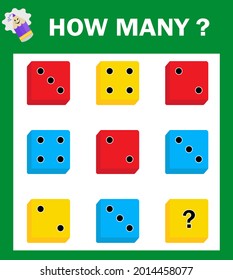 Kids and adult mathematical game. Logical thinking training. Puzzle game. Vector illustration.  