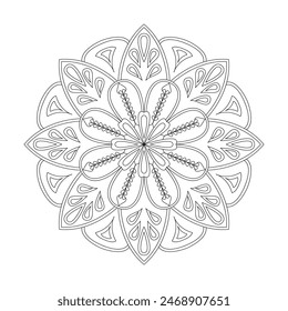 Kids Affirmations Mandala Coloring Book Page for kdp Book Interior. Peaceful Petals, Ability to Relax, Brain Experiences, Harmonious Haven, Peaceful Portraits, Blossoming Beauty mandala design.