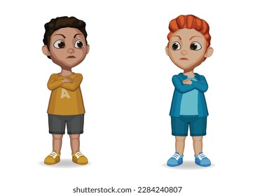 kids are angry with each other