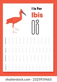Kids Animal Alphabet Tracing Worksheet