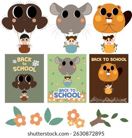 Kids Animal Hot Air Balloons
