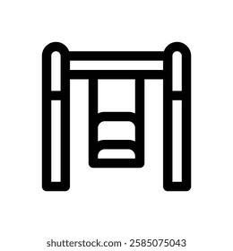 Kids area. Editable stroke vector icon.