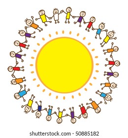 Kids around the Sun
