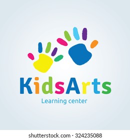Kids Arts Vector Logo Template