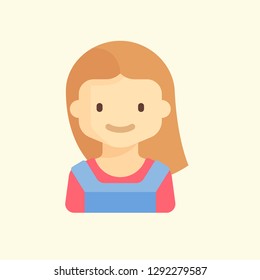 Kids Avatar Icon Vector Graphic Download Template Modern