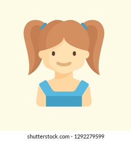 Kids Avatar Icon Vector Graphic Download Template Modern