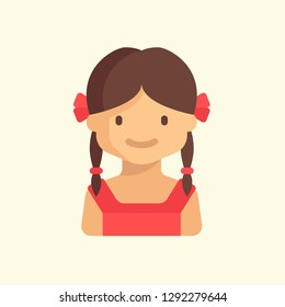 Kids Avatar Icon Vector Graphic Download Template Modern