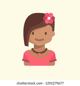 Kids Avatar Icon Vector Graphic Download Template Modern