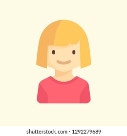 Kids Avatar Icon Vector Graphic Download Template Modern