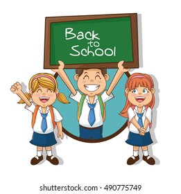 Kids of back to school design