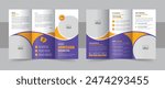 Kids back to school education trifold brochure, modern school admission trifold brochure design, kids academy brochure layout. school education admission trifold brochure template, school trifold