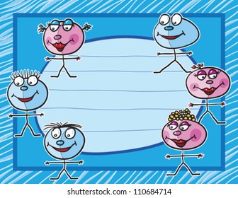 kids background, abstract vector art illustration