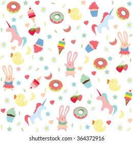 Kids background. Repeat pattern.