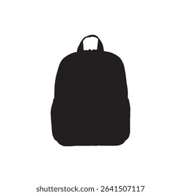 Kids Backpack, School Bag silhouette
