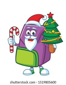 kids bag cartoon mascot character design vector