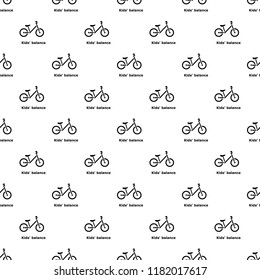 Kids balance bike icon. Simple illustration of kids balance bike vector icon for web