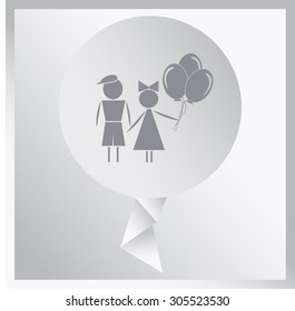Kids with balloons