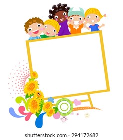 Kids Banner Stock Vector (Royalty Free) 327997388 | Shutterstock