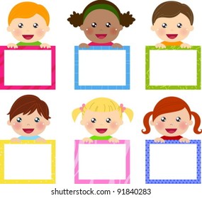  kids and banner