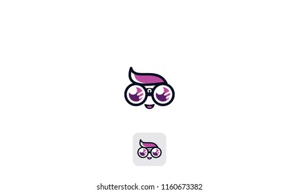 Kids Binoculars Vector Icon Vector