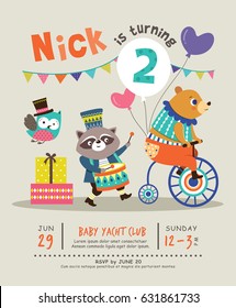 Kids Birthday Party Invitation Card