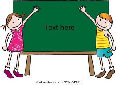 kids and the blank board