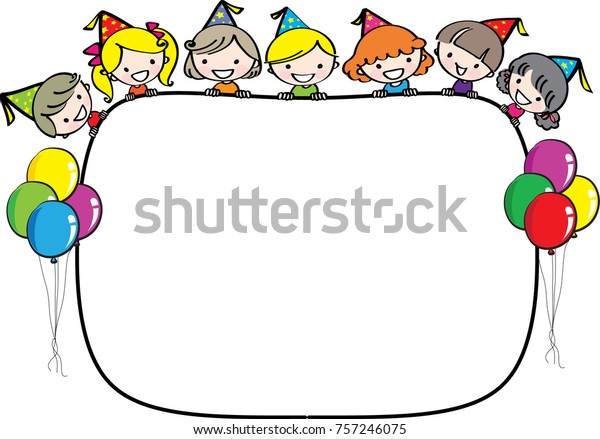 Kids Blank Border Stock Vector (Royalty Free) 757246075 | Shutterstock