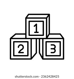 Kids Blocks icon in vector. Illustration