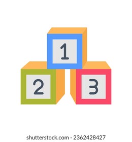 Kids Blocks icon in vector. Illustration