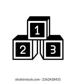 Kids Blocks icon in vector. Illustration