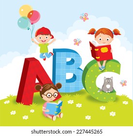 Kids Books Stock Vector (Royalty Free) 227445265 | Shutterstock