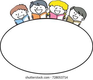kids with border