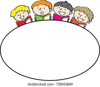 kids with border