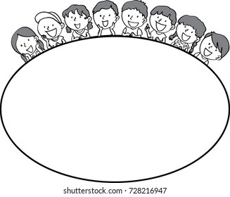 kids with border