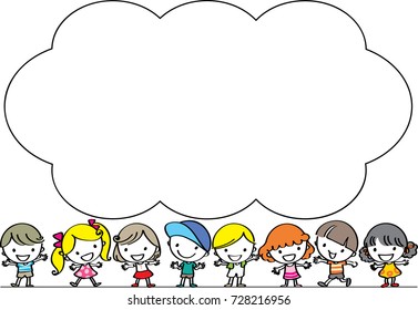 kids with border