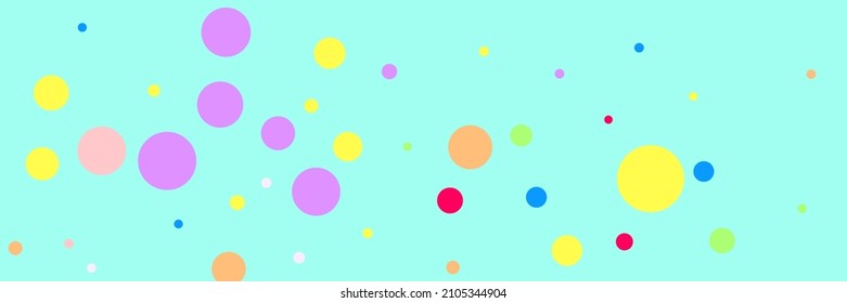 Kids Bordo Pink Dark Yellow Wallpaper. Children Vibrant Red Beige Bright Pattern. Multicolor White Circles Play Pastel Purple Illustration. Violet Color Rainbow Indigo Blue Green Composition.