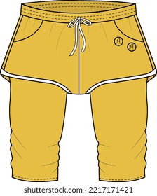 KIDS BOTTOM WEAR LEGGING WITG SHORT AND TROUSER VECTOR