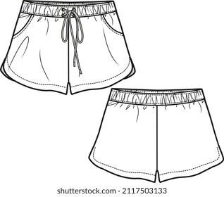 Kids Bottom Wear Light Weight Short Stock Vector (Royalty Free) 2117503133