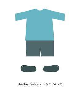 Kids boy clothes icon vector illustration graphic design