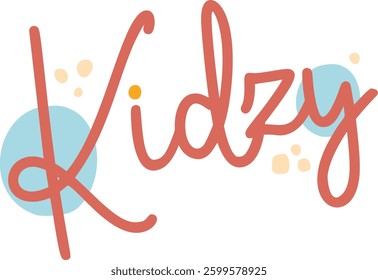 Kids brand logo, Kidzy Wordmark Logo