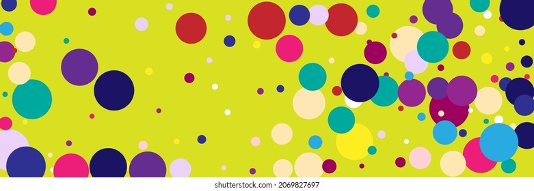 Kids Bright Violet Beige Indigo Background. Multicolor Pastel Purple Yellow Vivid Circles Textile. Children Color Red Rainbow Play Blue Background. Pink White Dark Vibrant Green Pattern.