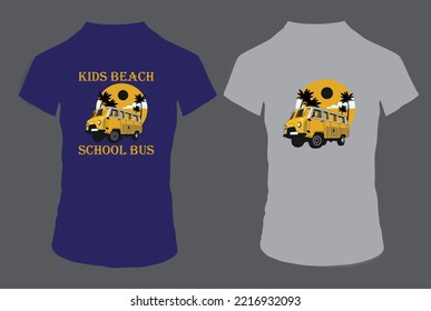 Kids Bus T-Shirt Design For You