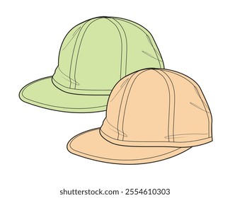 	
Kids cap vector design technical drawing by adobe illustrator.