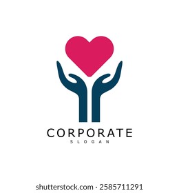 Kids care logo design template, Mother care symbol vector